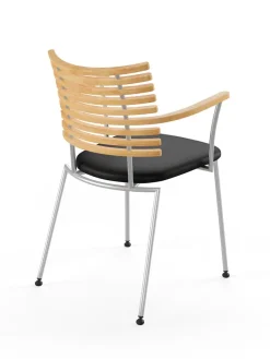 Tiger Armstol, sort læder fra<Naver Collection New