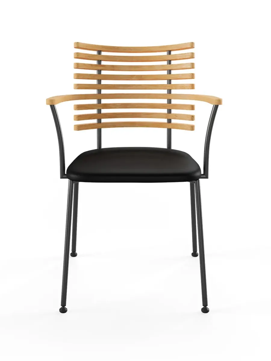 Tiger Armstol, sort læder fra<Naver Collection New