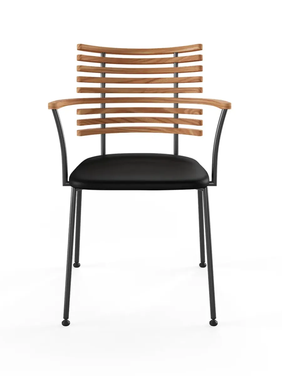 Tiger Armstol, sort læder fra<Naver Collection New