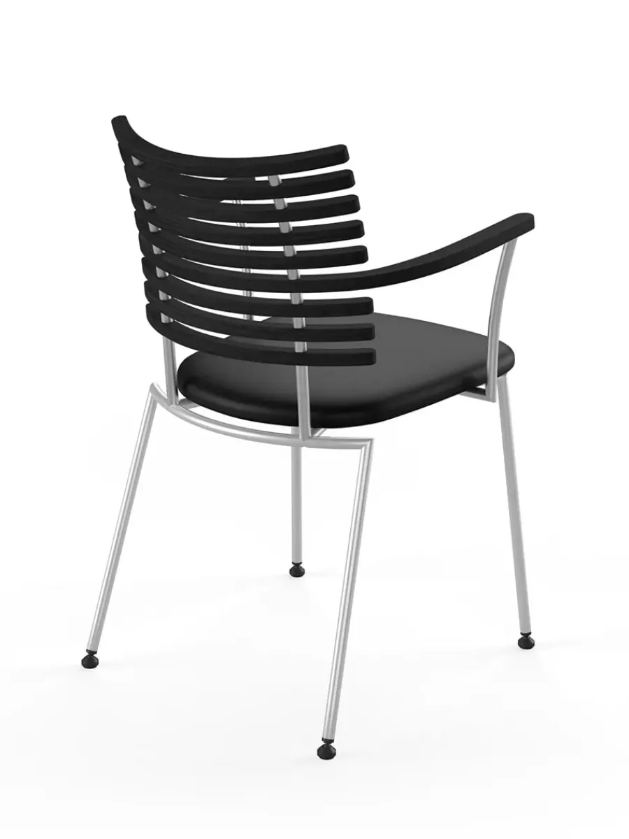 Tiger Armstol, sort læder fra<Naver Collection New