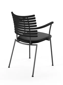 Tiger Armstol, sort læder fra<Naver Collection New