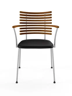 Tiger Armstol, sort læder fra<Naver Collection New