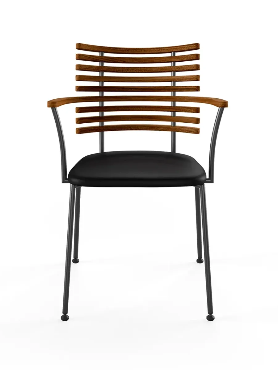 Tiger Armstol, sort læder fra<Naver Collection New