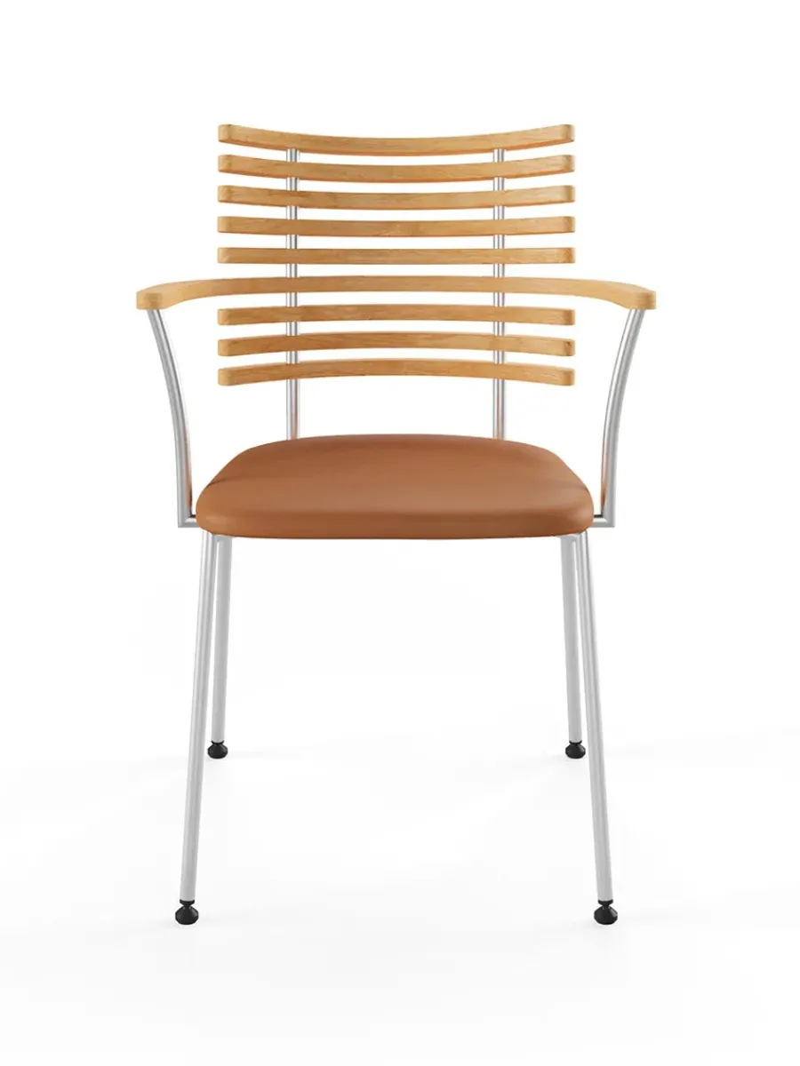 Tiger Armstol, sort læder fra<Naver Collection New