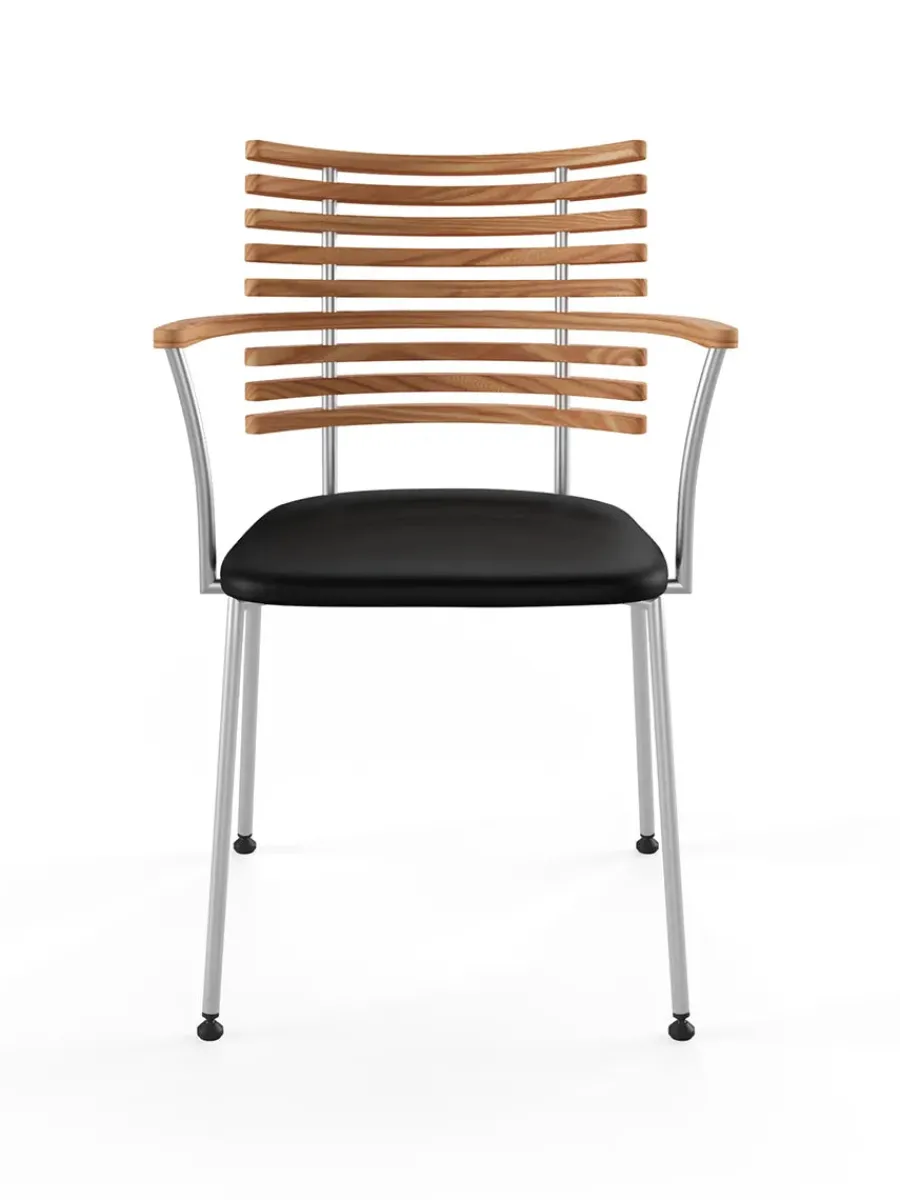 Tiger Armstol, sort læder fra<Naver Collection New