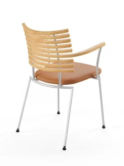 Tiger Armstol, sort læder fra<Naver Collection New