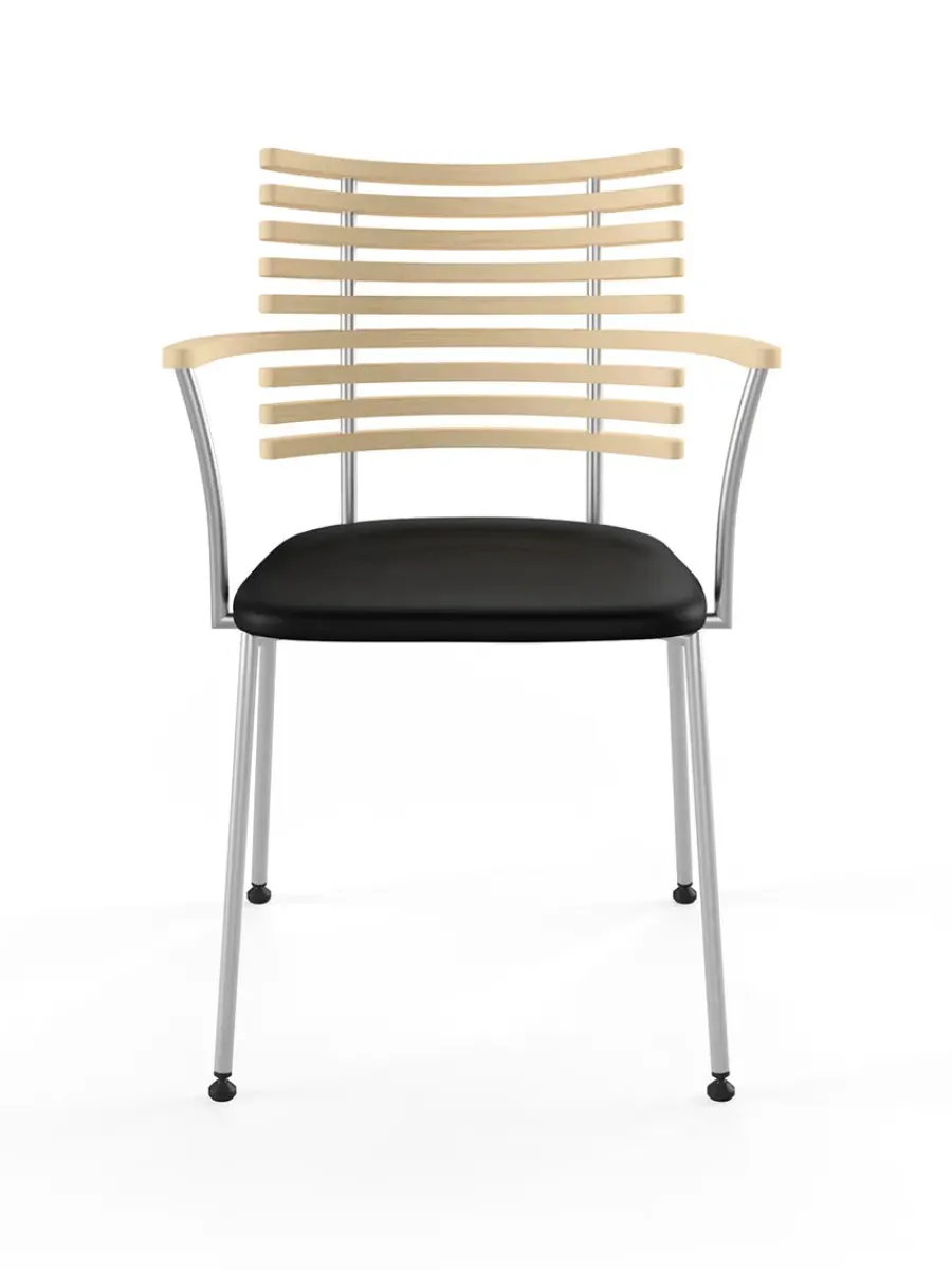 Tiger Armstol, sort læder fra<Naver Collection New