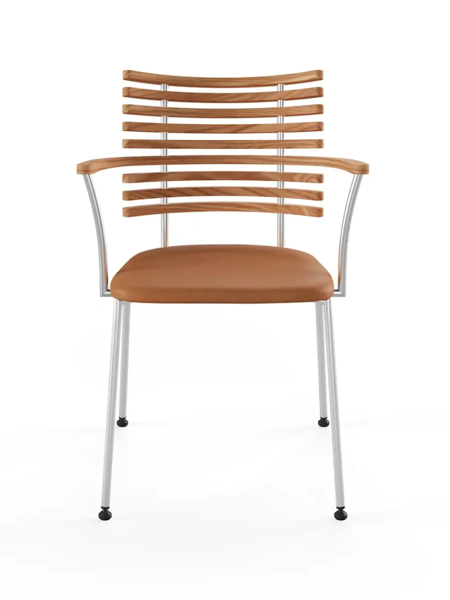 Tiger Armstol, sort læder fra<Naver Collection New