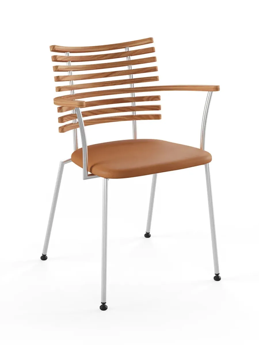 Tiger Armstol, sort læder fra<Naver Collection New