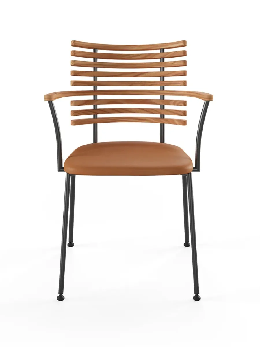 Tiger Armstol, sort læder fra<Naver Collection New