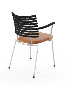 Tiger Armstol, sort læder fra<Naver Collection New