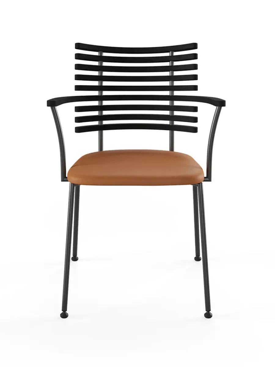 Tiger Armstol, sort læder fra<Naver Collection New