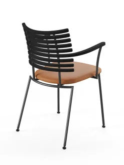 Tiger Armstol, sort læder fra<Naver Collection New