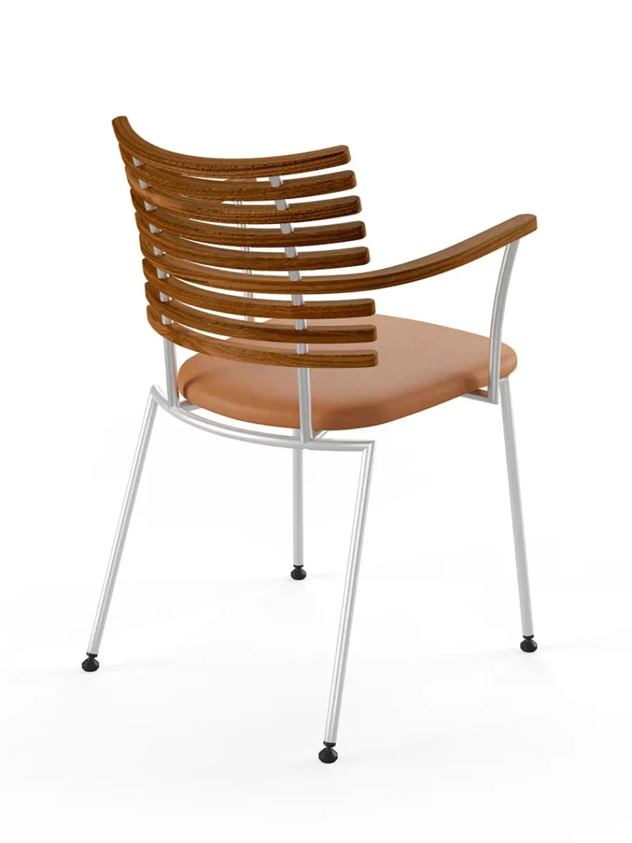 Tiger Armstol, sort læder fra<Naver Collection New