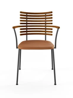 Tiger Armstol, sort læder fra<Naver Collection New