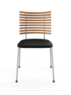 Tiger Stol, sort læder fra<Naver Collection Outlet