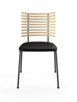 Tiger Stol, sort læder fra<Naver Collection Outlet