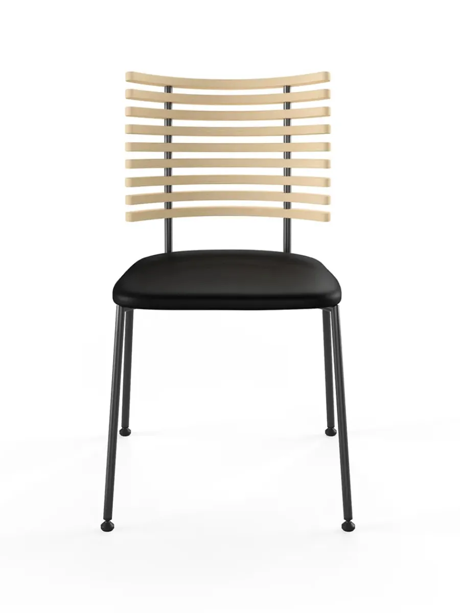 Tiger Stol, sort læder fra<Naver Collection Outlet