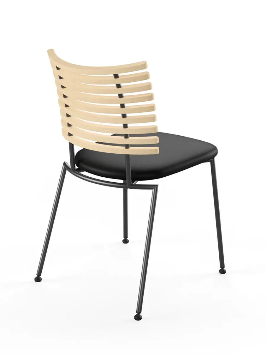 Tiger Stol, sort læder fra<Naver Collection Outlet