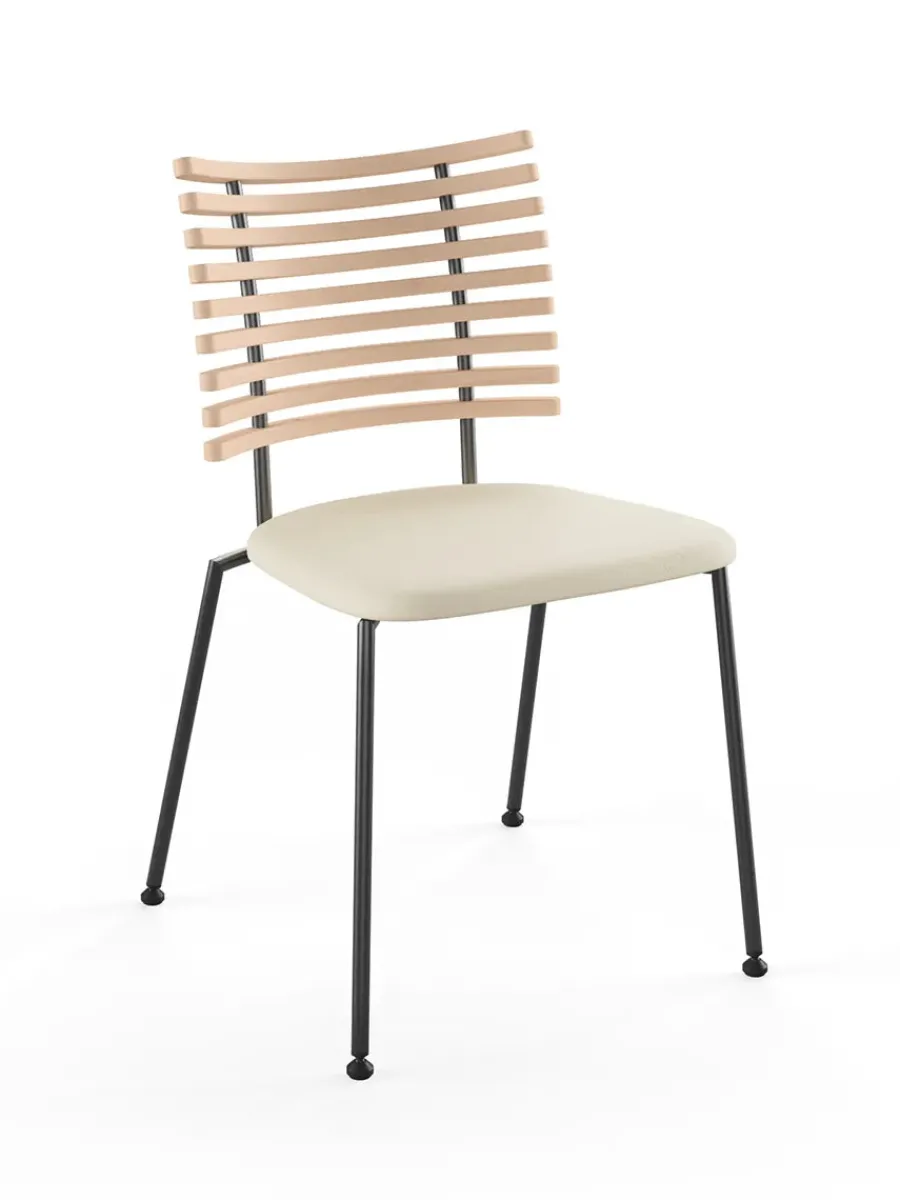 Tiger Stol, sort læder fra<Naver Collection Outlet