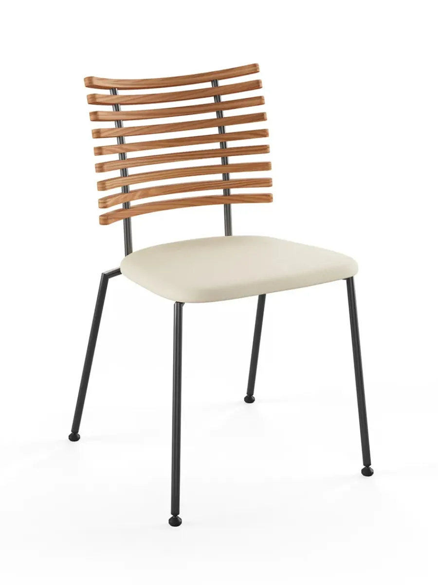 Tiger Stol, sort læder fra<Naver Collection Outlet