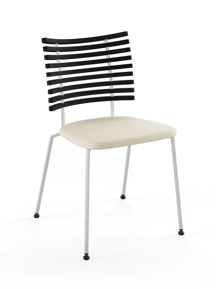 Tiger Stol, sort læder fra<Naver Collection Outlet