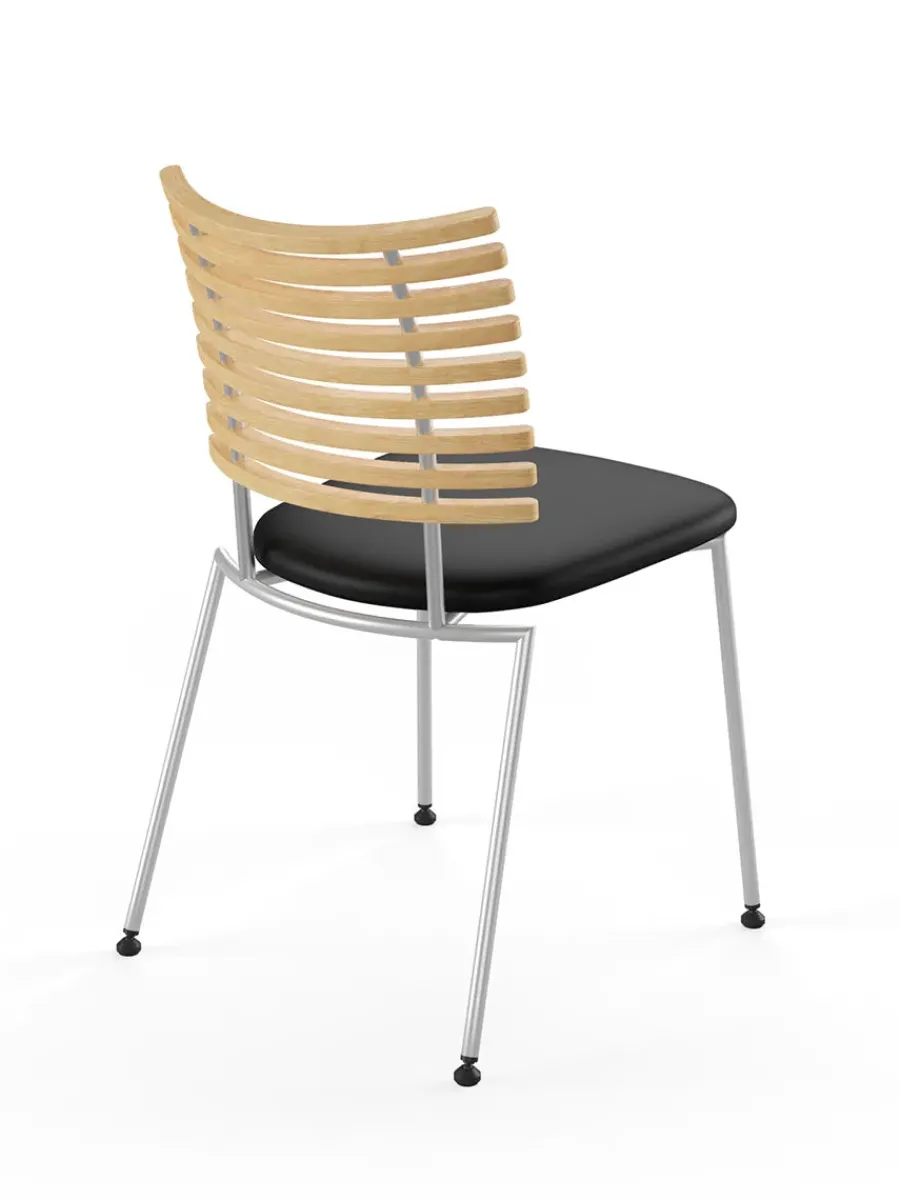 Tiger Stol, sort læder fra<Naver Collection Outlet