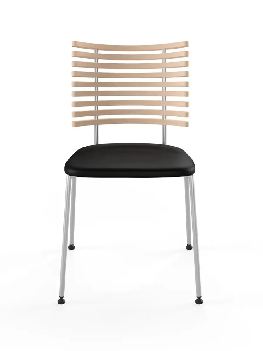 Tiger Stol, sort læder fra<Naver Collection Outlet