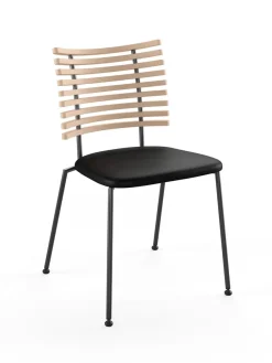 Tiger Stol, sort læder fra<Naver Collection Outlet