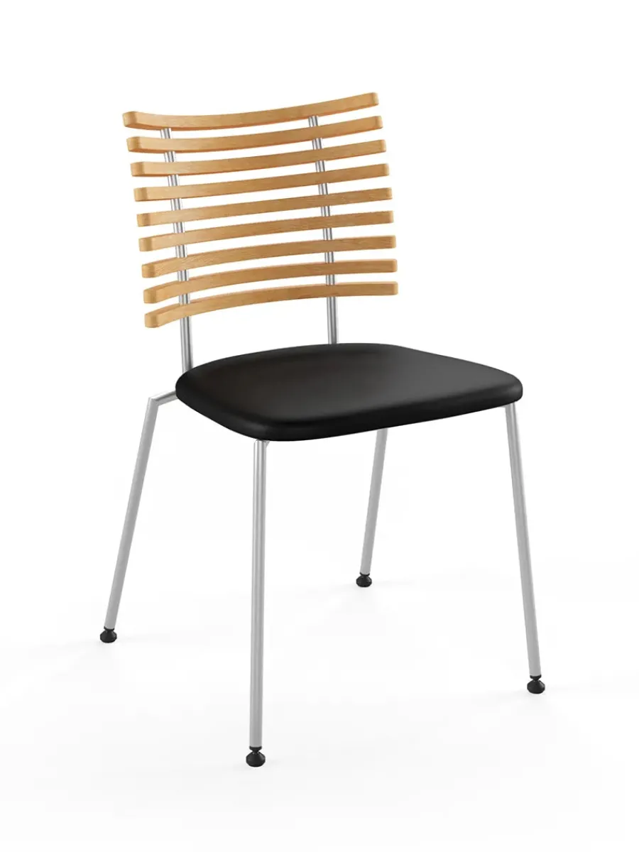 Tiger Stol, sort læder fra<Naver Collection Outlet