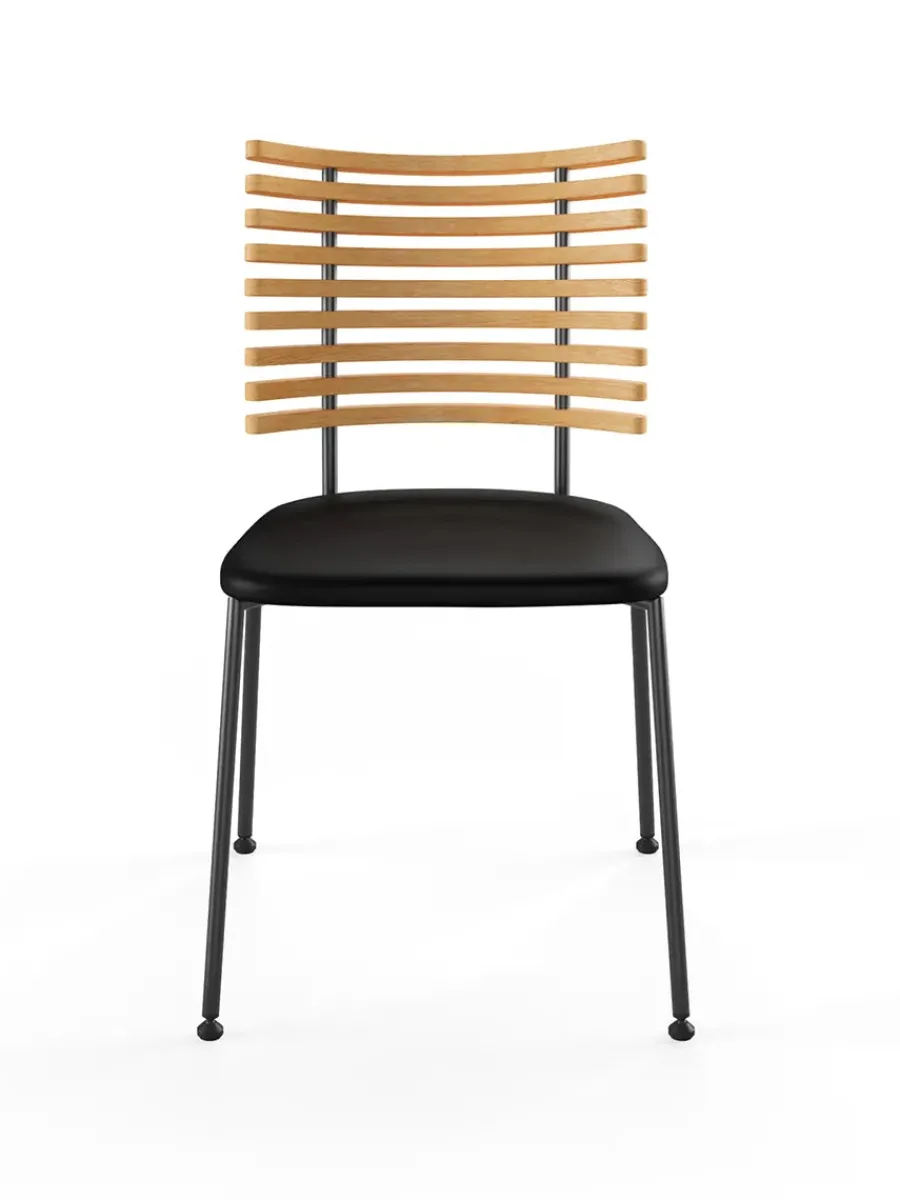 Tiger Stol, sort læder fra<Naver Collection Outlet