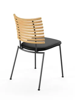 Tiger Stol, sort læder fra<Naver Collection Outlet