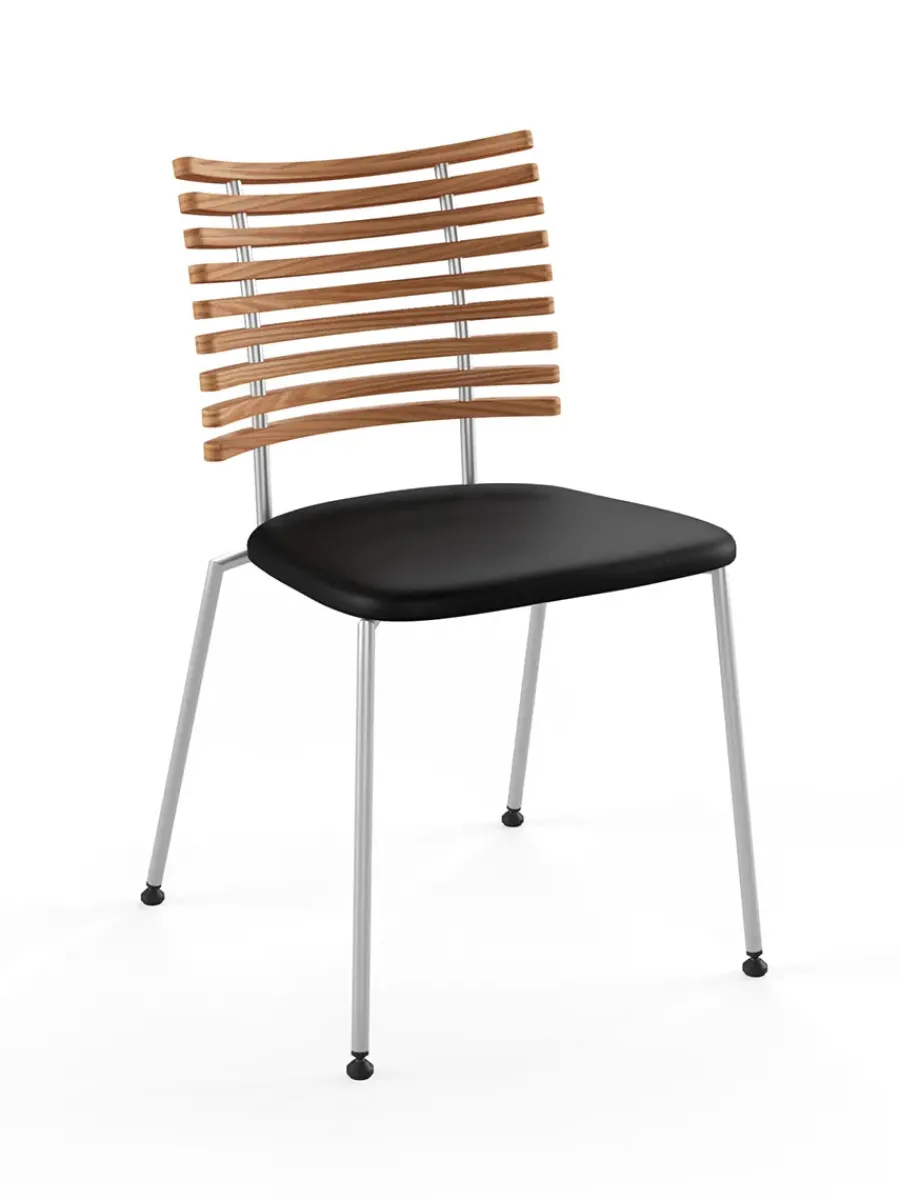 Tiger Stol, sort læder fra<Naver Collection Outlet