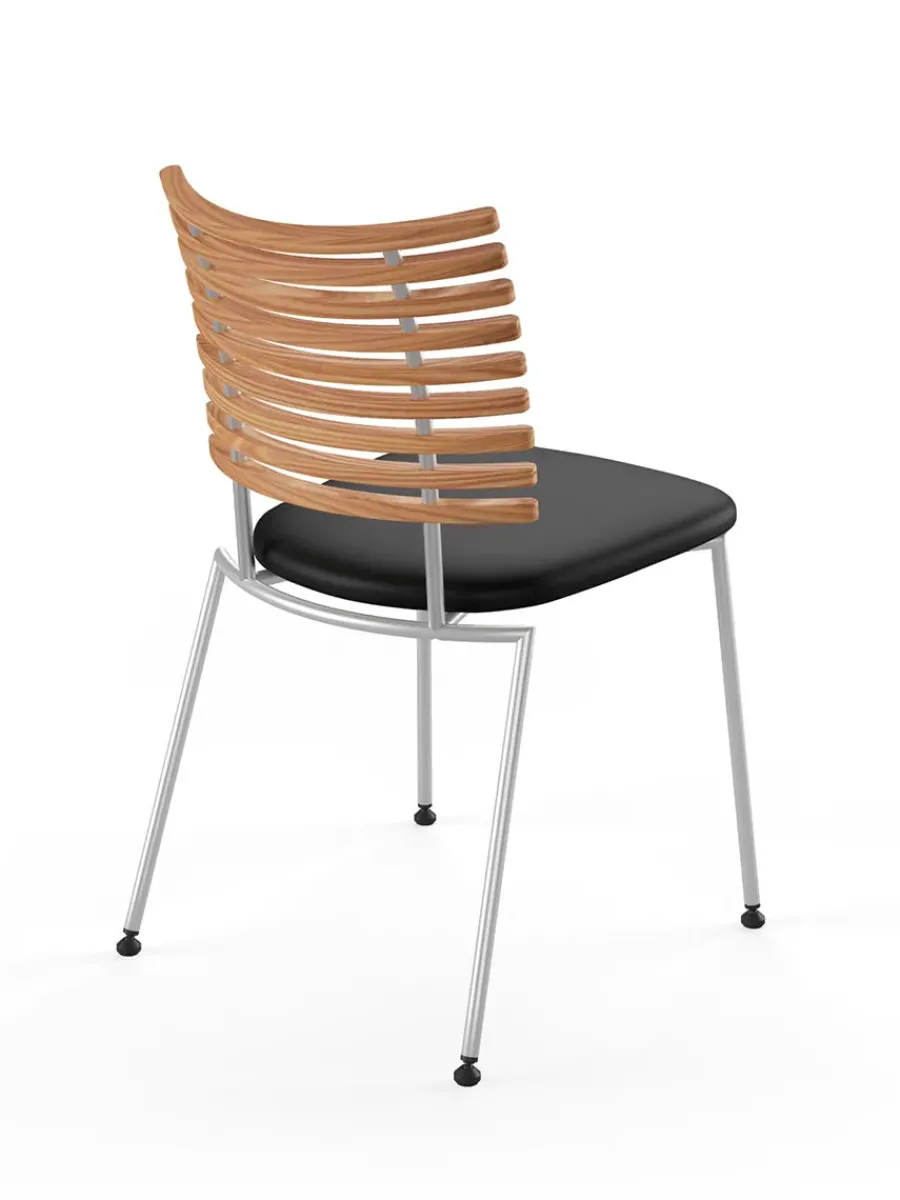 Tiger Stol, sort læder fra<Naver Collection Outlet