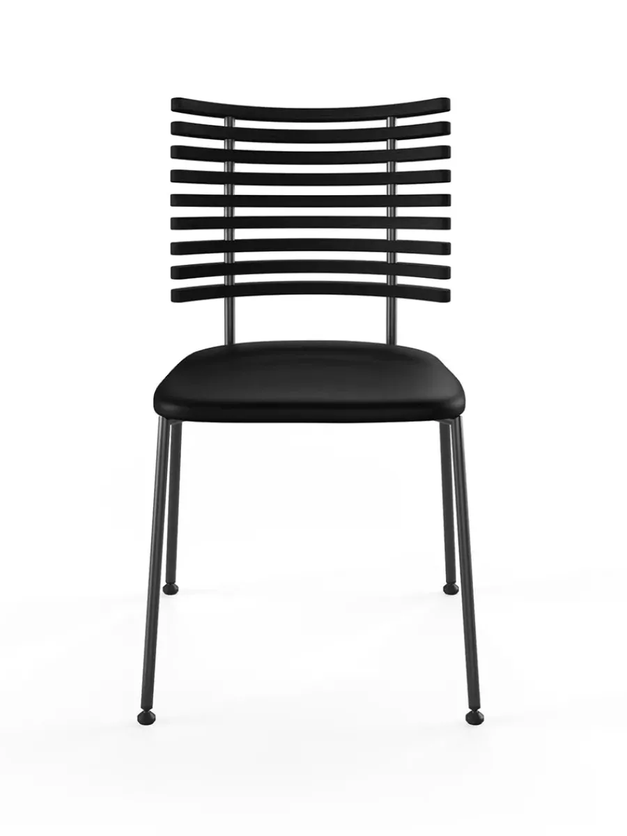 Tiger Stol, sort læder fra<Naver Collection Outlet