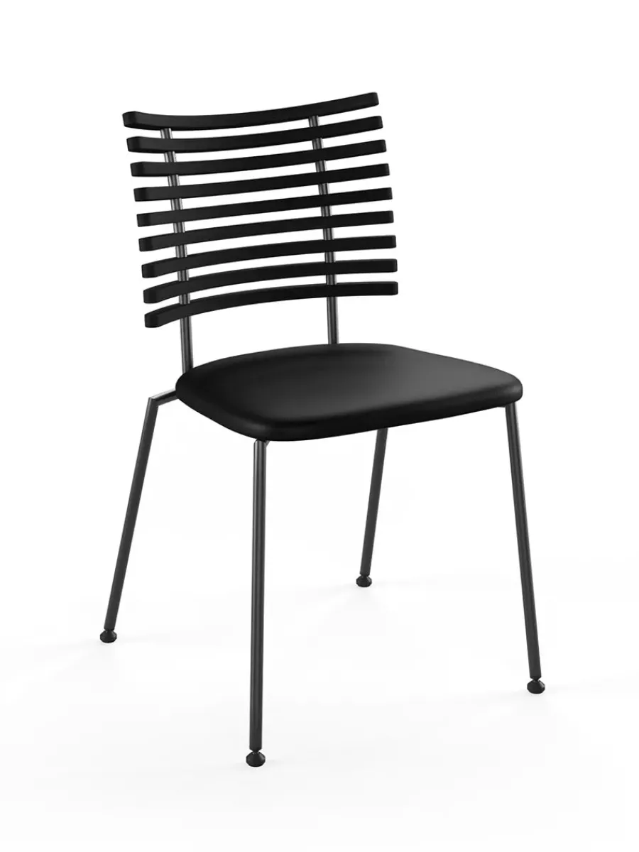 Tiger Stol, sort læder fra<Naver Collection Outlet