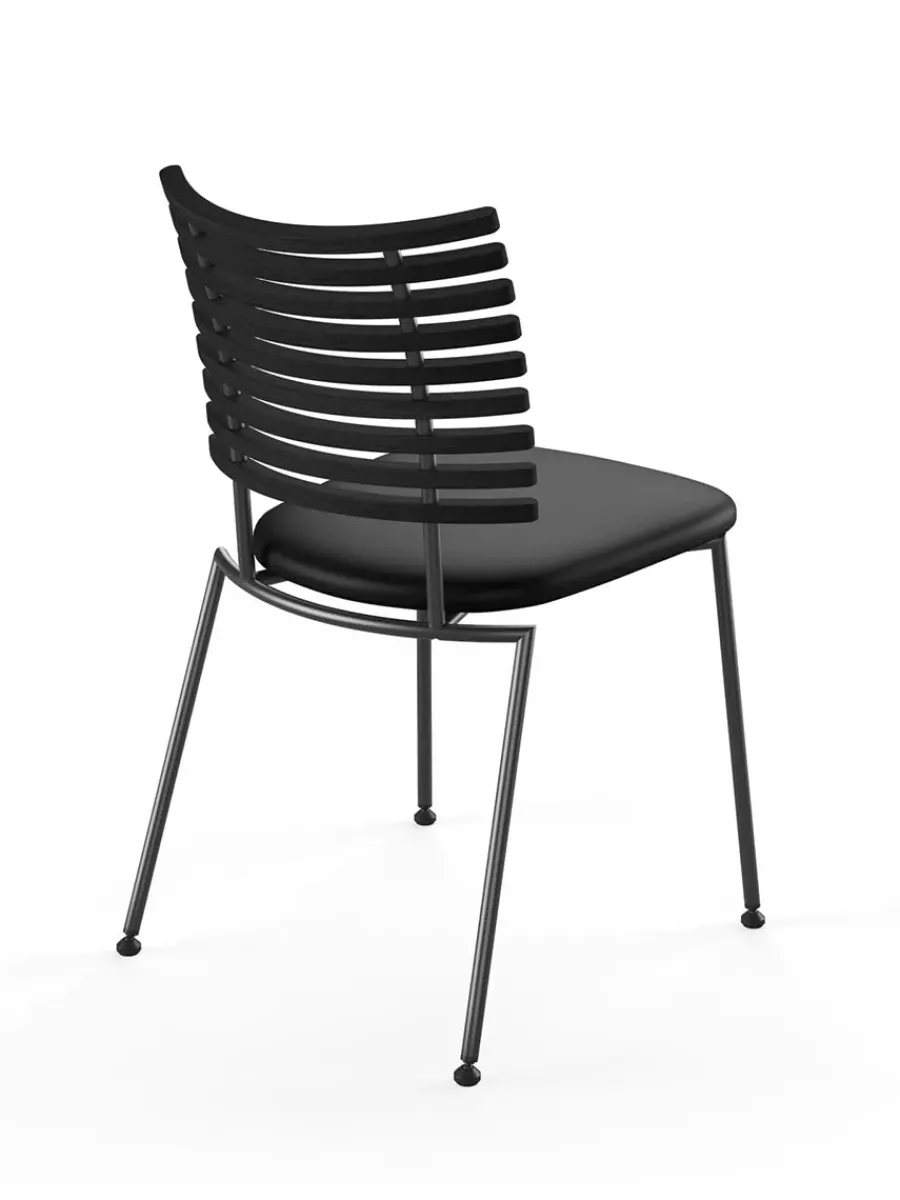 Tiger Stol, sort læder fra<Naver Collection Outlet