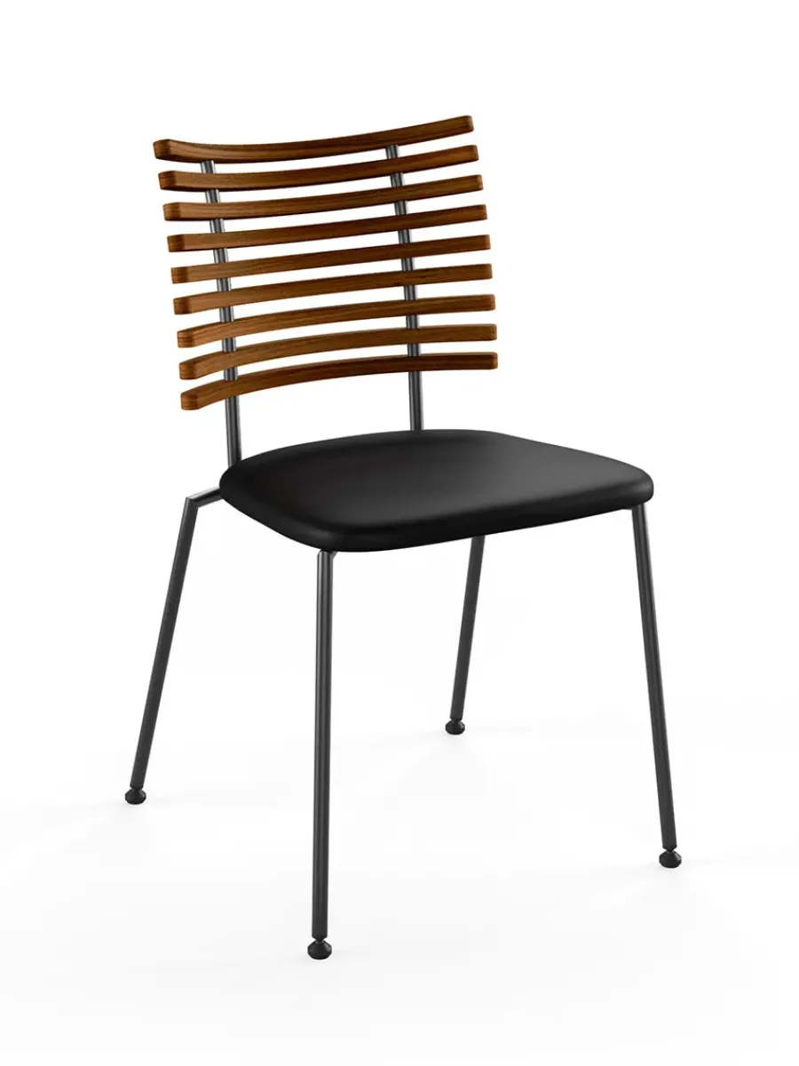 Tiger Stol, sort læder fra<Naver Collection Outlet