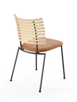 Tiger Stol, sort læder fra<Naver Collection Outlet