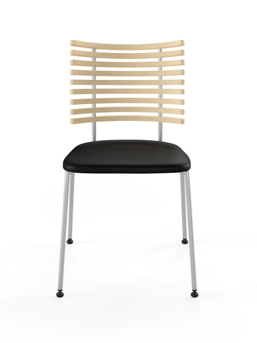 Tiger Stol, sort læder fra<Naver Collection Outlet