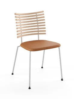 Tiger Stol, sort læder fra<Naver Collection Outlet