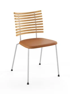 Tiger Stol, sort læder fra<Naver Collection Outlet