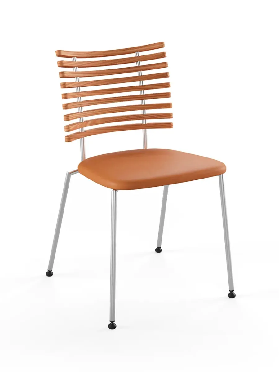 Tiger Stol, sort læder fra<Naver Collection Outlet