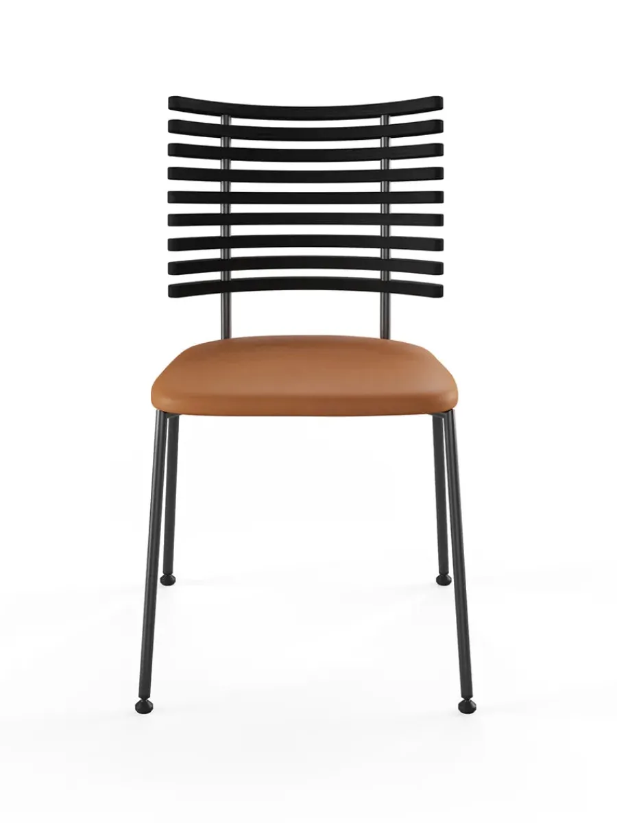 Tiger Stol, sort læder fra<Naver Collection Outlet