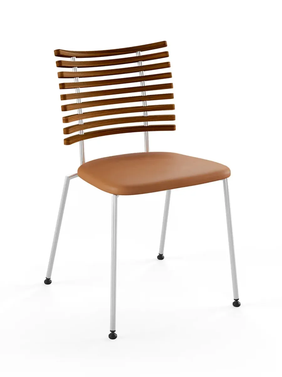 Tiger Stol, sort læder fra<Naver Collection Outlet