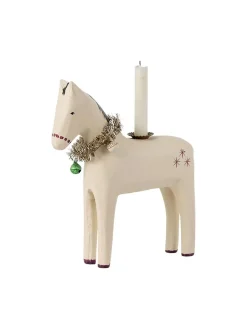 Træhest Lysestage, stor fra<Maileg Clearance