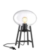 U4 Hiti Bordlampe, klart glas/sort eg fra<FDB Møbler Sale