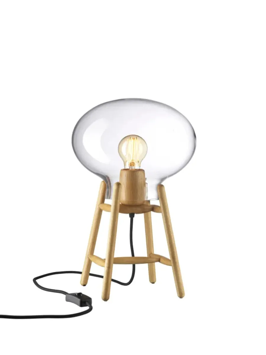 U4 Hiti Bordlampe, klart glas/sort eg fra<FDB Møbler Sale