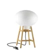 U4 Hiti Bordlampe, opalt glas/eg fra<FDB Møbler