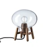 U6 Mini Hiti Bordlampe, klart glas/valnød fra<FDB Møbler Hot
